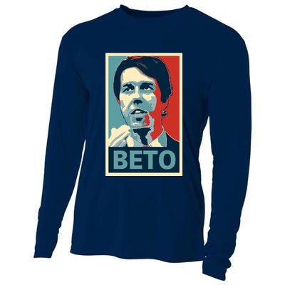 Beto O'Rourke Democrat Senate Texas Vote Supporters Cooling Performance Long Sleeve Crew