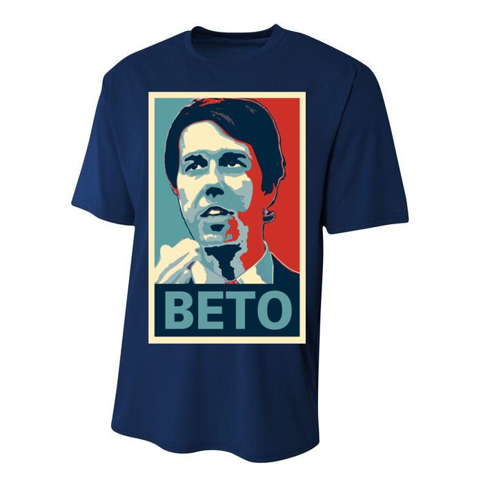 Beto O'Rourke Democrat Senate Texas Vote Supporters Performance Sprint T-Shirt