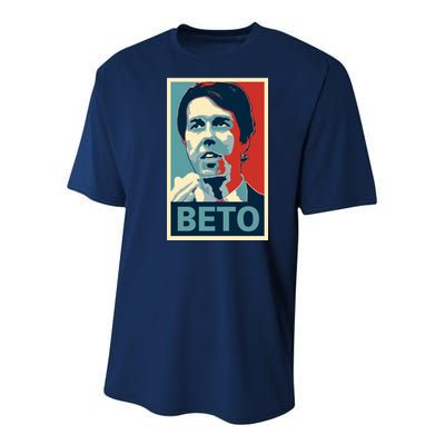 Beto O'Rourke Democrat Senate Texas Vote Supporters Youth Performance Sprint T-Shirt
