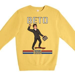 Beto O'Rourke For President Skateboarding Premium Crewneck Sweatshirt