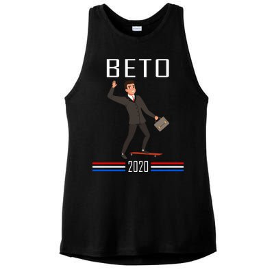 Beto O'Rourke For President Skateboarding Ladies PosiCharge Tri-Blend Wicking Tank