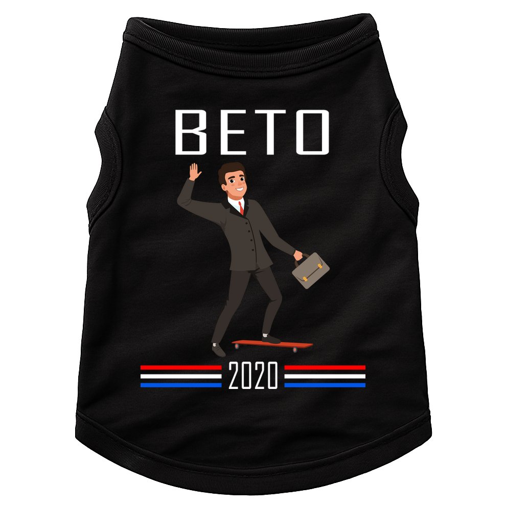 Beto O'Rourke For President Skateboarding Doggie Tank
