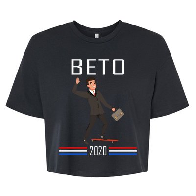 Beto O'Rourke For President Skateboarding Bella+Canvas Jersey Crop Tee