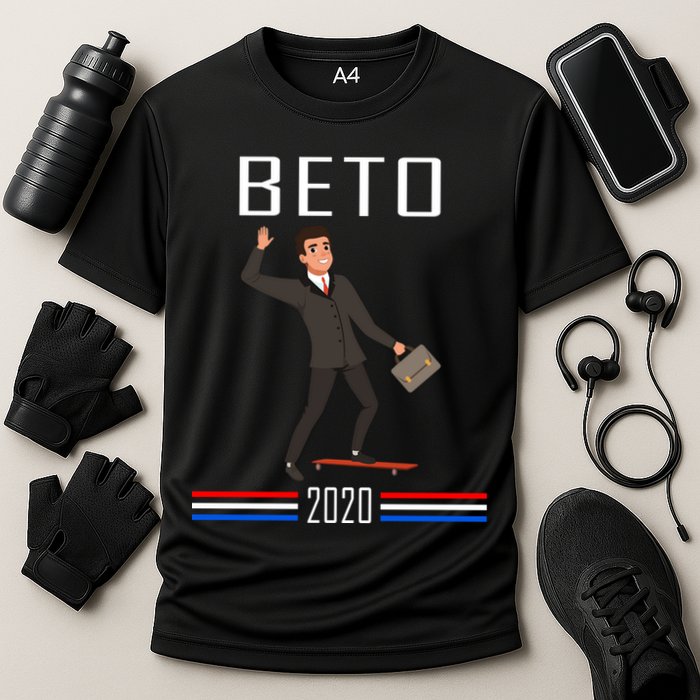 Beto O'Rourke For President Skateboarding Cooling Performance Crew T-Shirt