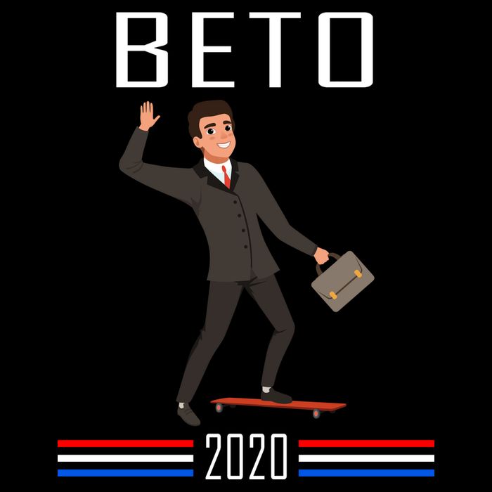 Beto O'Rourke For President Skateboarding Cooling Performance Crew T-Shirt