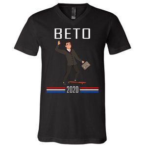 Beto O'Rourke For President Skateboarding V-Neck T-Shirt