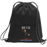 Beto O'Rourke For President Skateboarding Sweatshirt Cinch Pack Bag