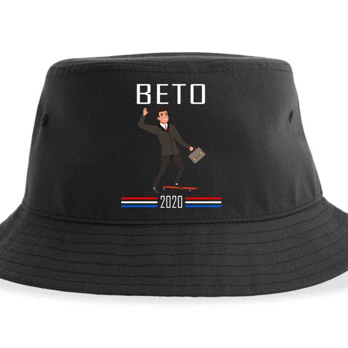 Beto O'Rourke For President Skateboarding Sustainable Bucket Hat