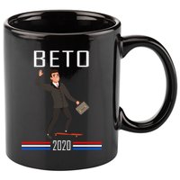 Beto O'Rourke For President Skateboarding 11oz C Handle Ceramic Mug