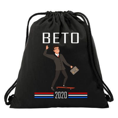 Beto O'Rourke For President Skateboarding Drawstring Bag