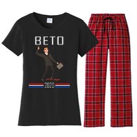 Beto O'Rourke For President Skateboarding Women's Flannel Pajama Set