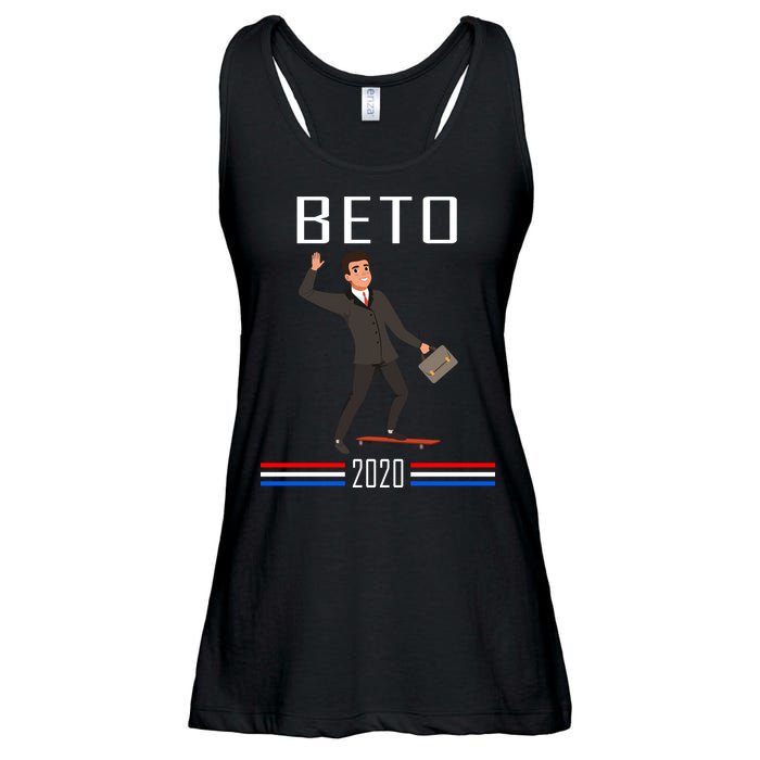 Beto O'Rourke For President Skateboarding Ladies Essential Flowy Tank