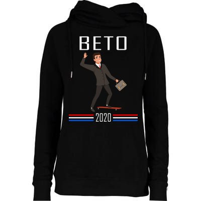 Beto O'Rourke For President Skateboarding Womens Funnel Neck Pullover Hood