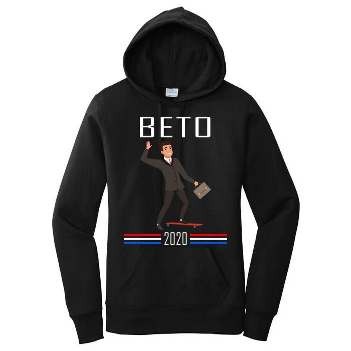 Beto O'Rourke For President Skateboarding Women's Pullover Hoodie