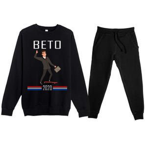 Beto O'Rourke For President Skateboarding Premium Crewneck Sweatsuit Set