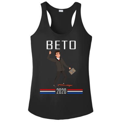 Beto O'Rourke For President Skateboarding Ladies PosiCharge Competitor Racerback Tank