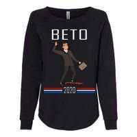 Beto O'Rourke For President Skateboarding Womens California Wash Sweatshirt