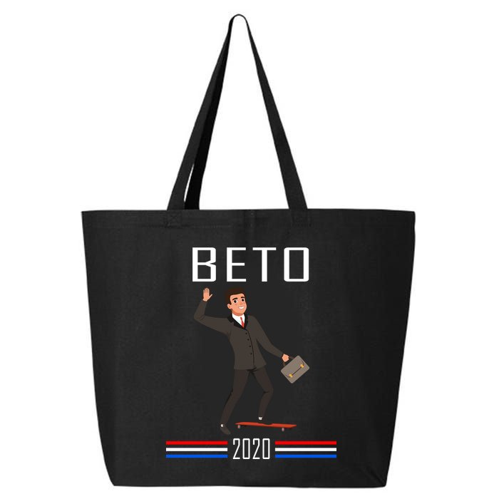 Beto O'Rourke For President Skateboarding 25L Jumbo Tote