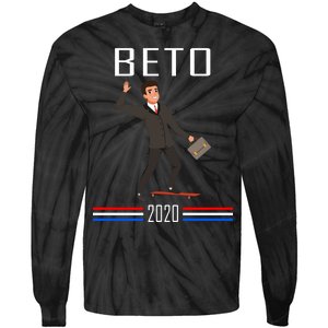 Beto O'Rourke For President Skateboarding Tie-Dye Long Sleeve Shirt