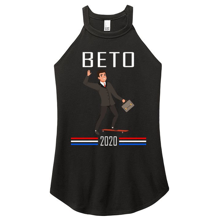 Beto O'Rourke For President Skateboarding Women's Perfect Tri Rocker Tank