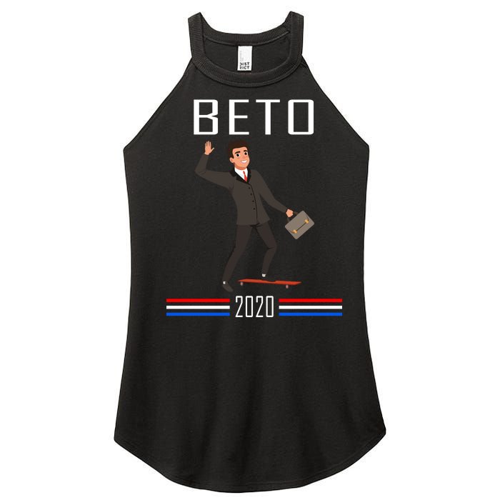 Beto O'Rourke For President Skateboarding Women's Perfect Tri Rocker Tank