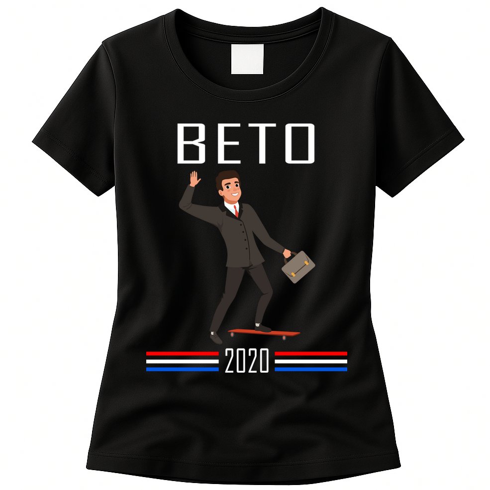 Beto O'Rourke For President Skateboarding Womens T-Shirt