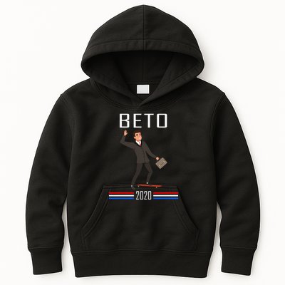 Beto O'Rourke For President Skateboarding Kids Hoodie