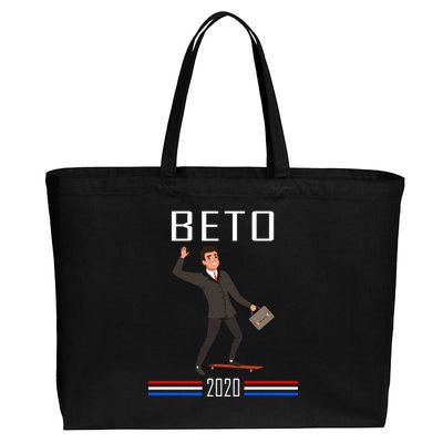 Beto O'Rourke For President Skateboarding Cotton Canvas Jumbo Tote