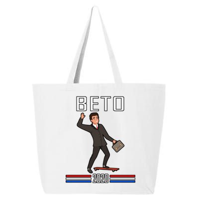 Beto O'Rourke For President Skateboarding 25L Jumbo Tote