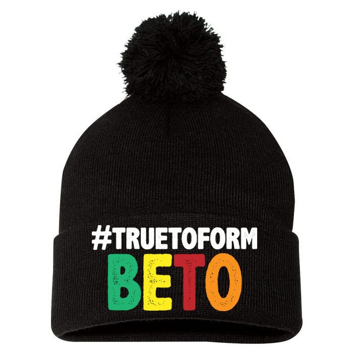 Beto O'Rourke True To Form Pom Pom 12in Knit Beanie