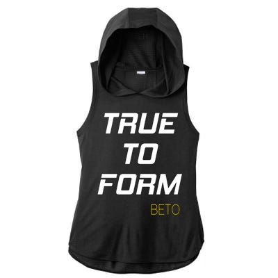 Beto True to Form  Ladies PosiCharge Tri-Blend Wicking Draft Hoodie Tank