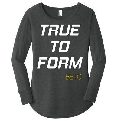 Beto True to Form  Women's Perfect Tri Tunic Long Sleeve Shirt