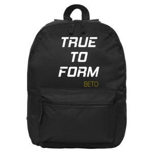 Beto True to Form  16 in Basic Backpack