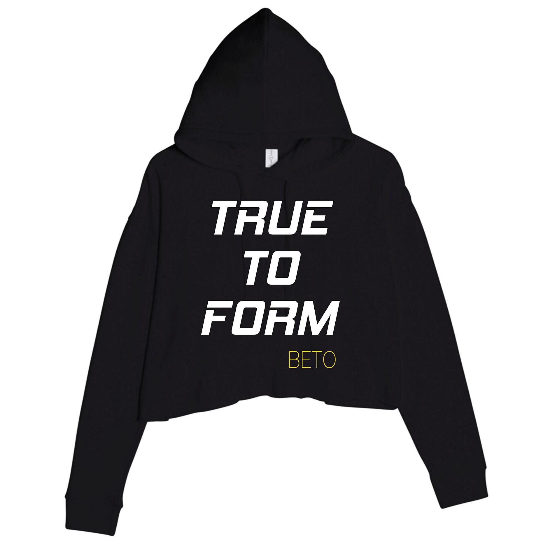 Beto True to Form  Crop Fleece Hoodie