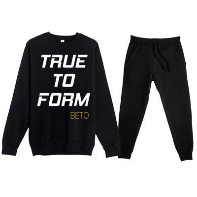 Beto True to Form  Premium Crewneck Sweatsuit Set