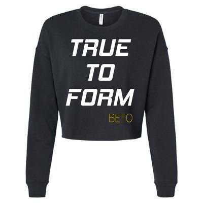 Beto True to Form  Cropped Pullover Crew