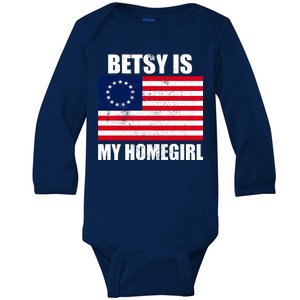 Betsy Is My Homegirl Baby Long Sleeve Bodysuit