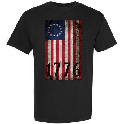 Betsy Ross 1776 13 State Original Colonies Flag Garment-Dyed Heavyweight T-Shirt