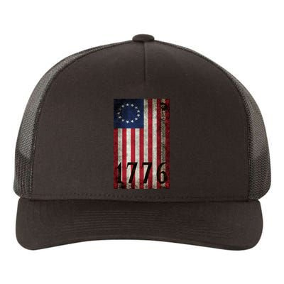 Betsy Ross 1776 13 State Original Colonies Flag Yupoong Adult 5-Panel Trucker Hat