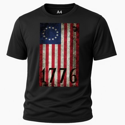 Betsy Ross 1776 13 State Original Colonies Flag Performance Shirt