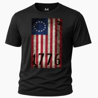 Betsy Ross 1776 13 State Original Colonies Flag Cooling Performance Crew T-Shirt