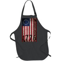 Betsy Ross 1776 13 State Original Colonies Flag Full-Length Apron With Pockets