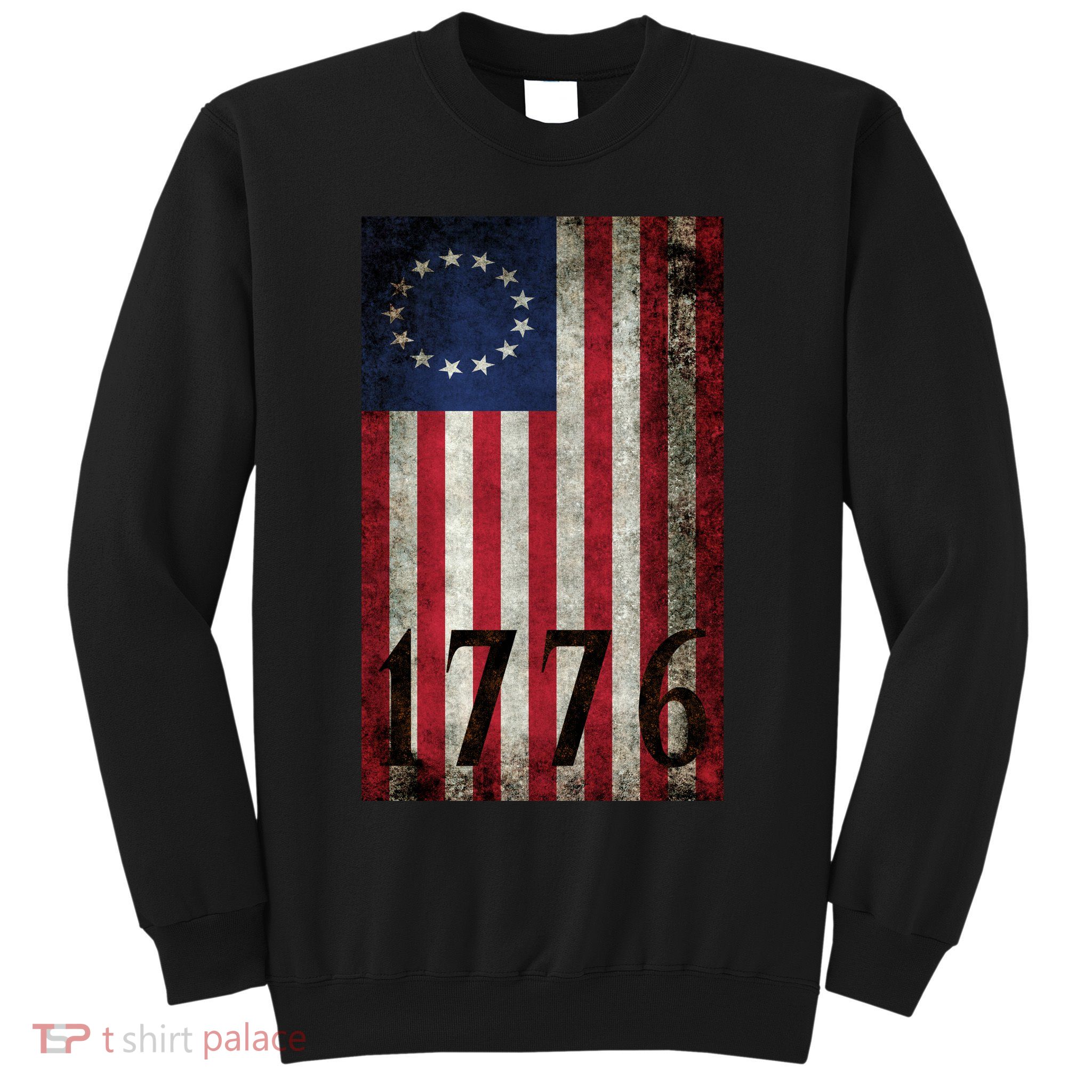 Betsy Ross 1776 13 State Original Colonies Flag Sweatshirt
