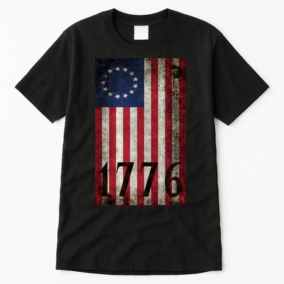 Betsy Ross 1776 13 State Original Colonies Flag Tall T-Shirt