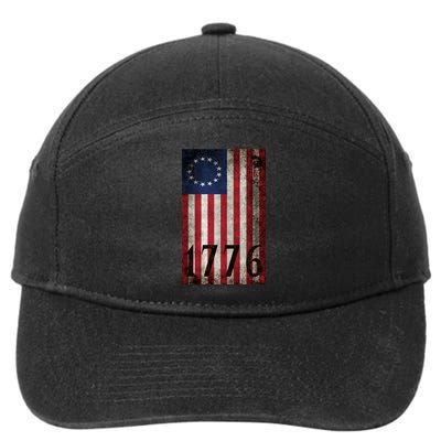 Betsy Ross 1776 13 State Original Colonies Flag 7-Panel Snapback Hat