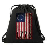 Betsy Ross 1776 13 State Original Colonies Flag Drawstring Bag
