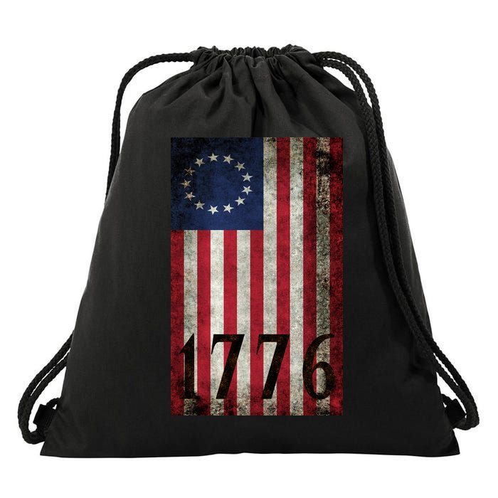Betsy Ross 1776 13 State Original Colonies Flag Drawstring Bag