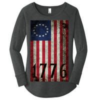 Betsy Ross 1776 13 State Original Colonies Flag Women's Perfect Tri Tunic Long Sleeve Shirt