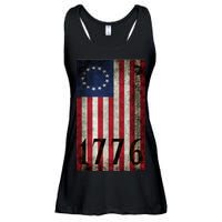 Betsy Ross 1776 13 State Original Colonies Flag Ladies Essential Flowy Tank