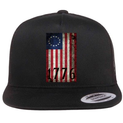 Betsy Ross 1776 13 State Original Colonies Flag Flat Bill Trucker Hat